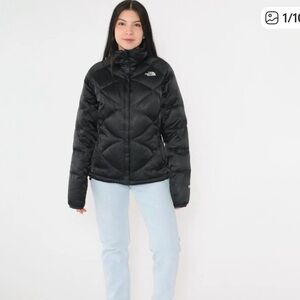 The North Face Goose Down 550 Quilted Black Puffer Jacket Womens XS